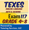 117 Texes info English Language Arts and Reading Exam for grade level 4 - 8